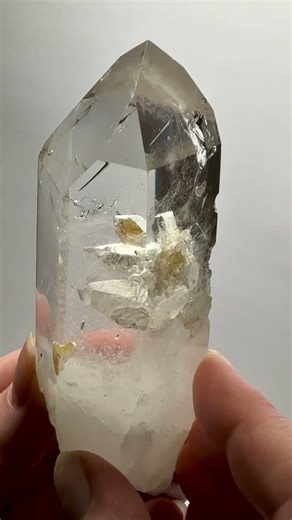 Rare Penetration Quartz from Brazil | Multiple Quartz Points Through One Crystal