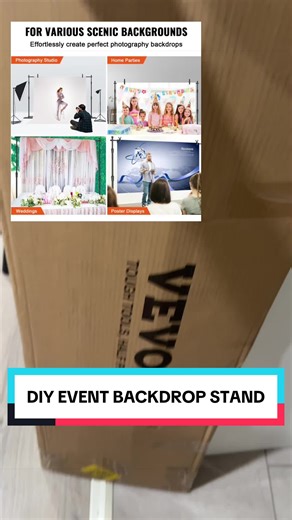 POV: you finally found the perfect backdrop for photos, parties, and events 🤩 This 10ft x 10ft adjustable backdrop stand is a total game changer for weddings, photo booths, birthdays, TikTok lives, vendor booths, and content creators. It’s sturdy with a heavy-duty carbon steel base, super easy to set up, and comes with multiple support poles, clamps, and a carry bag so you can take it anywhere. Whether you’re decorating with balloons, chiffon, flowers, or custom banners, this stand makes your s