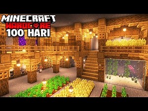 Bertahan 100 Hari Membangun UNDERGROUND BASE di Minecraft Hardcore