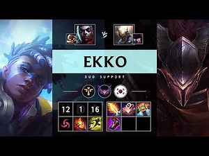 Ekko Support vs Pantheon - KR Master Patch 25.16