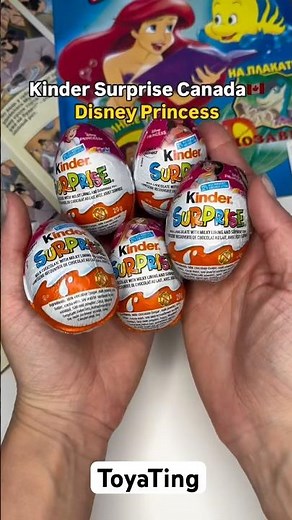 Unboxing Kinder Surprise Canada | Disney Princess Chocolate Eggs 2025
