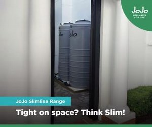 Maximise Space with JoJo’s Slimline Water Storage Tanks - designed for small yards and narrow corners, providing a perfect fit for every application. Enjoy the benefits of backup water storage or rainwater harvesting even in tight spaces. Choose the ideal Slimline tank for your needs: https://bit.ly/3VouJK5 🌧️🚿 📸 credits to Gratech Water #JoJo #RainwaterHarvesting #BackupWater #WaterTank #JoJoTanks | JoJo