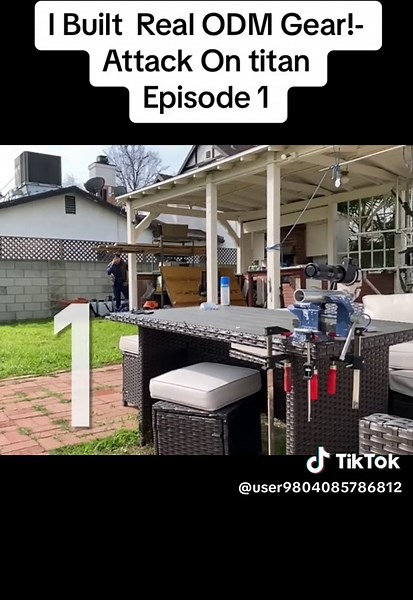 I Built Real ODM Gear!- Attack On titan Episode 1 #odm #aot #howto #anime #manga #diy