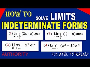 Limits That Leads To Indeterminate Form 002