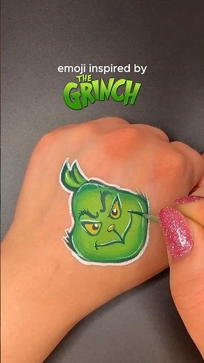 Emoji inspired by the grinch 💚🎄 #grinch #shortsart