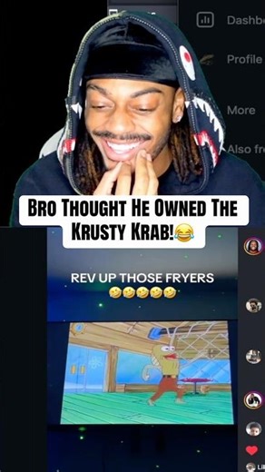 Bro Thought He Owned The Krusty Krab!😂 #shorts #memes #funny #tiktok #spongebob #reels #funnyvideo
