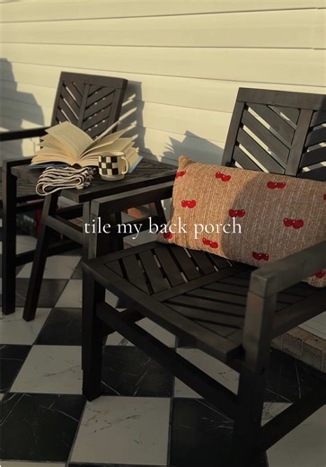 DIY Guide to Tiling Your Porch: Black and White Design