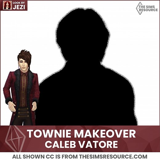 You cannot have just one Vatore Vampire, Caleb got a makeover as well! Just a fun and light fashionable look for a trendy night out! #TheSims4 #Sims4CC #ShowusYourSims #VampireSim #CalebVatore | The Sims Resource