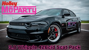 SDPC team member, and resident Hemi power guru, Gordon Paden brought his Whipple supercharged 426cid Scat Pack to Holley Moparty! SDPC 426 Hemi Nick Williams 130mm Throttle Body Holley Dominator Big 3 Racing Gate-Way Simpson Harness AAD Performance Suspension TBM Brakes XS3 Sipple’s Speed & Performance 8HP90 Transmission | Scoggin Dickey Parts Center