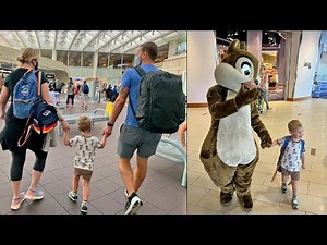 Our Disneyland Trip Travel Day! | Checking Into Disneyland Hotel, Room Tour & Meeting Characters!