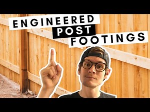 Design LASTING Concrete Post Footings - By Professional Engineer