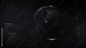 Innovative Surveillance Spy Software Tracking Target Position Ip Data. High Tech Surveillance Software Tracking Interface. Satellite Surveillance Software Tracking Hacker Target Position. Ui