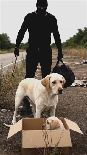 Brave Labrador Retriever Mom Protects Puppy from Abuser — Man Sees Them and Helps Both This video was created using AI for educational and storytelling purposes. No real animals were harmed. #india #viralindia #indian #animalrescue #doghero #kindness #humanity #godbless #respect #emotional | Snaptv US