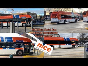 NICE Bus: Quick Bus Action at Hempstead Transit Center!