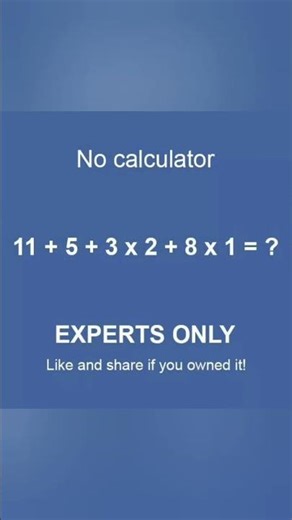 No Calculator # Brain test # math