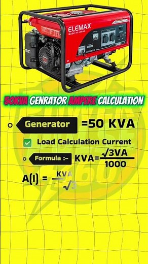 Generator Load Calculation #load calculation #powerpulse360electrical #genrator