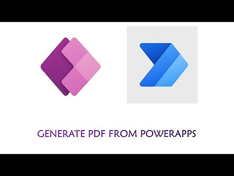 Generate PDF from PowerApps data - Power automate