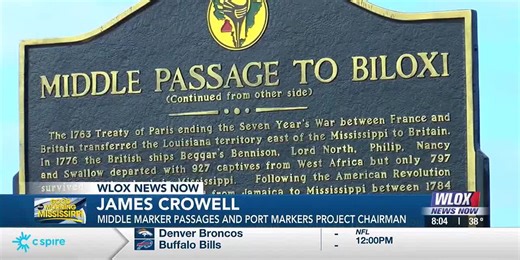 Middle Passage Marker unveiled in Biloxi, marking spot where first African slaves arrived