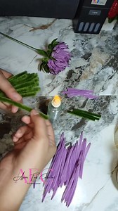 Thistle Flower Tutorial #Tutorial #reelsvideoシ #fuzzywireflower #handmadewithlove #crafting #handmade #tutorial #flowers Part 2 | Ayumi Fabs Collection