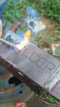 The first week of learning to write letters used welding, but the results were perfect. #welding