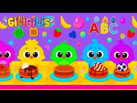 🎵 Learn Numbers 1–2–3 with Giligilis 🧁 Sweet Pancakes, Candy Beats & Fun Kids Songs!