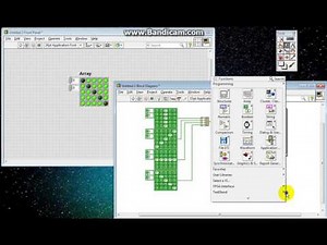 LabVIEW Boolean Array örnek (2 Boyutlu Array)