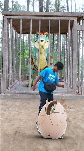 T-Rex Dinosaur Cries in Pain After His Egg Is Destroyed in Jungle