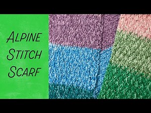 Alpine Stitch Scarf