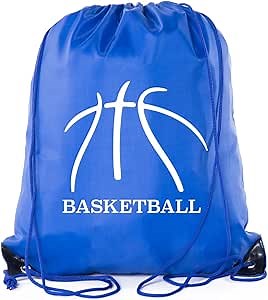 Mato & Hash Basketball Drawstring Bags with 3,6, and 10 pack Bulk Options Royal CA2500Basketball S3
