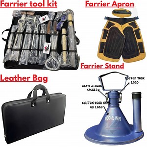 Farrier Tool Kit: Horse Hoof Care Set With Apron, Hoof Stand & Leather Bag - Etsy UK