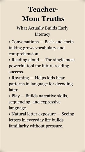 What Builds Early Literacy