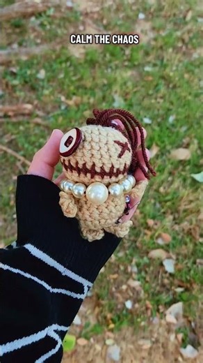 Color Magic: Brown Crochet Voodoo Doll