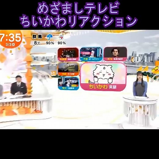 ちいかわ めざましテレビ リアクション 26.3.3 #あのこ