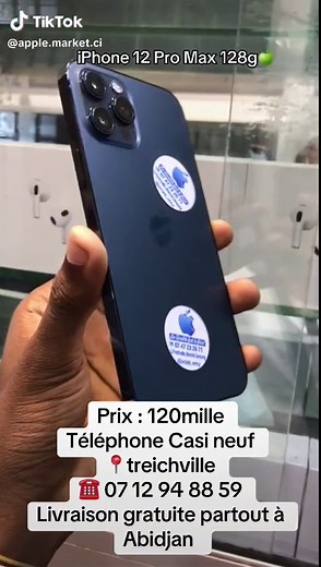 iPhone 12 Pro Max 128g Casi Neuf - Prix 120mille FCFA