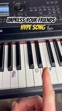 Sound like a PRO on piano (HYPE SONG) #easypiano #shorts #piano #pianotutorial