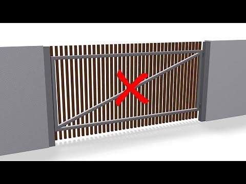 Stop a gate sagging without using an ugly cross brace