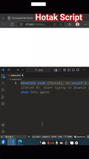 Amazing CSS Button Animation 😍 | Running Border Effect #shorts #coding #csstutorial #codecamp #code