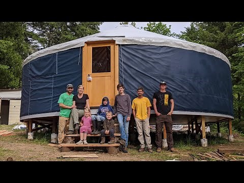 Installing a Yurt, Day 2 - Top and Side Covers