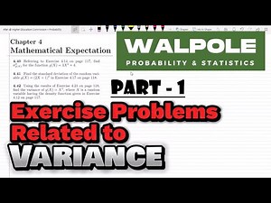 4.40 (a): Variance of Random Variables | Exercise Solution of Probability & Statistics by Walpole 9