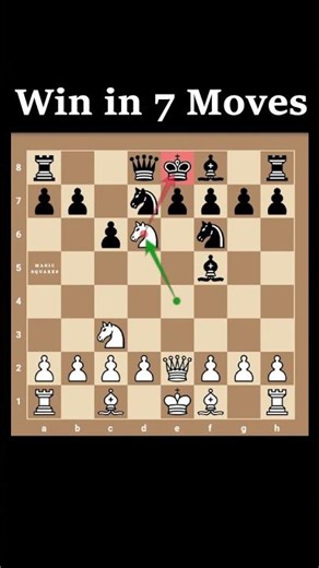 Chess Tricks to Win in 7 Moves | Tennison gambit