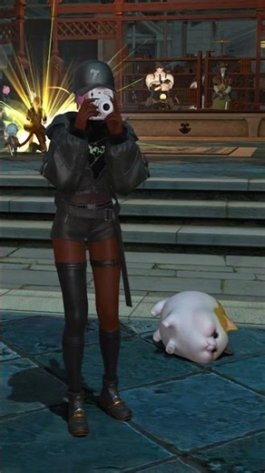 オールド・シャーレアン-撮影する #ff14 #ミコッテ #褐色