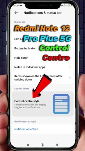 How to Change Control Centre Setting in Redmi Note 12 Pro+ 5G | Redmi Note 12 Pro+ 5G Control Centre
