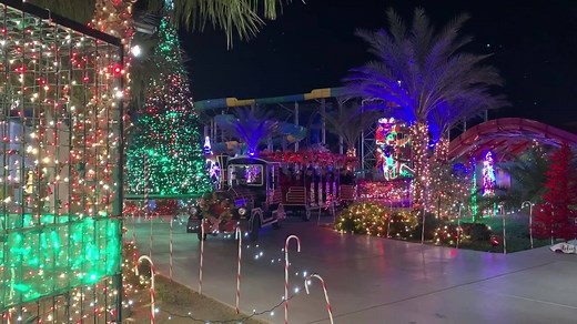 92K views · 304 reactions | So many things to see and do at Cowabunga Bay’s ChristmasTown. Now open nightly 5:30 - 9:00. Admission includes all sights, sounds, winter attractions such at sledding hill, skating, laser tag, train rides, light shows, santa’s bounce houses, face painting, letters to Santa and more! | Cowabunga Bay Las Vegas | Facebook
