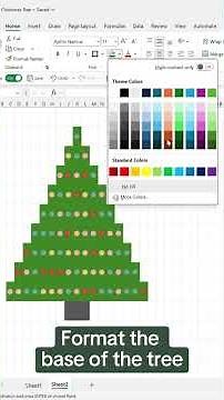 How to create a Christmas tree in Excel?! 🎄