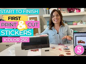 iColor 250 Print and Cut Sticker Machine: Start to Finish Beginner Tutorial
