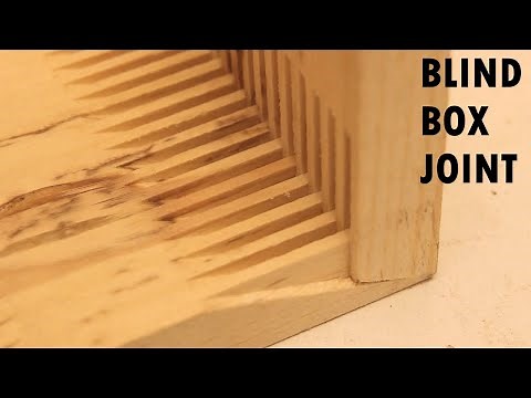 Blind box joint (finger joint mitre joint hybrid) demo and strength test. New woodworking joint?