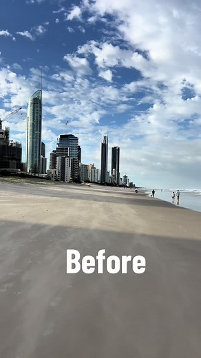 Unbelievable beach erosion, southern end of Surfers Paradise. #cyclonealfred #cyclonedamage #cycloneaftermath #surfersparadise #goldcoast
