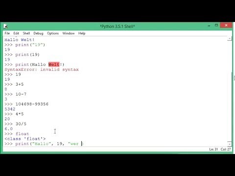 005 Python programmieren - die shell und die Kommandozeile