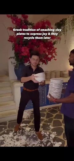 Greek Plate Smashing Tradition Explained