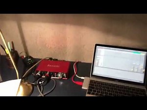 How to connect a turntable (LP player) to Monitors through an audio interface (Focusrite 2i2) Stereo